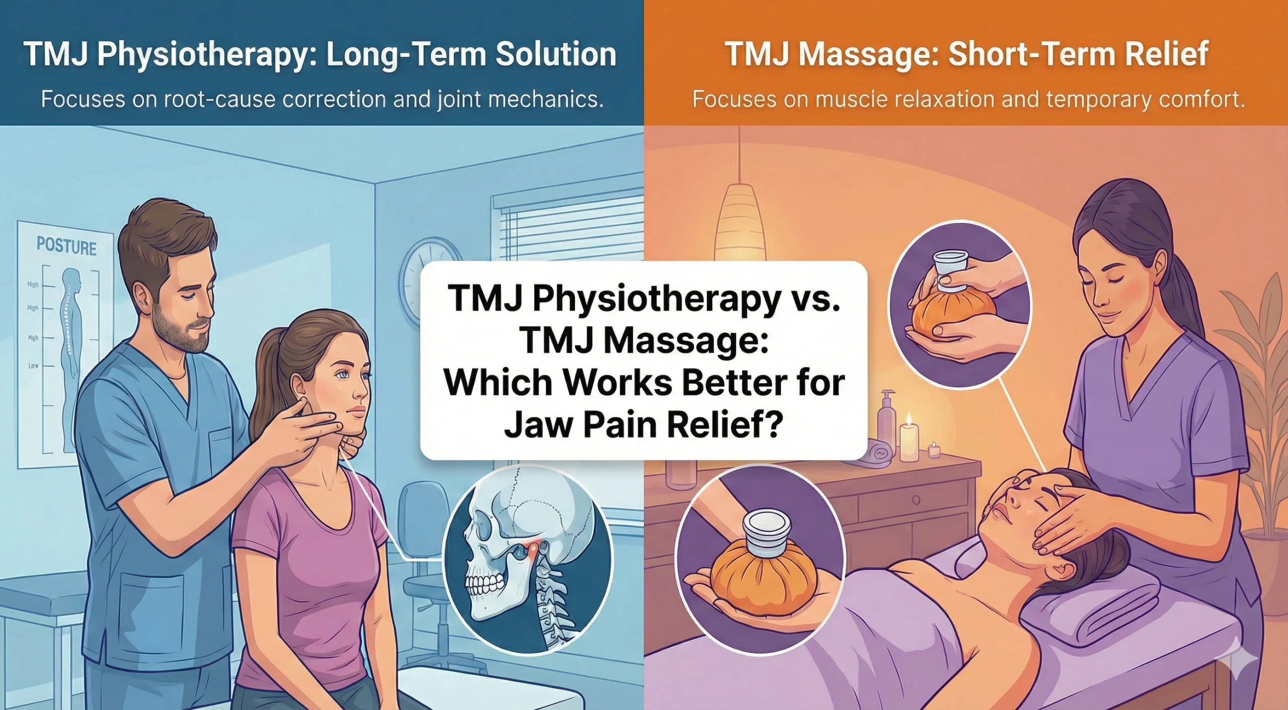 TMJ Physiotherapy vs TMJ Massage: Which Works Better for Jaw Pain Relief